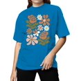 thumbnail image 2 of Retro Floral Wall Art Women's T-shirt, 2 of 3