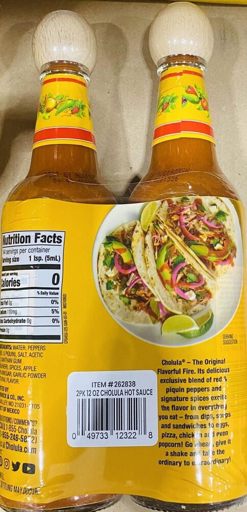 Cholula Mexican Hot Sauce Original Flavor 12 fl oz Bottles X2 ( 1 ) 2 PACK