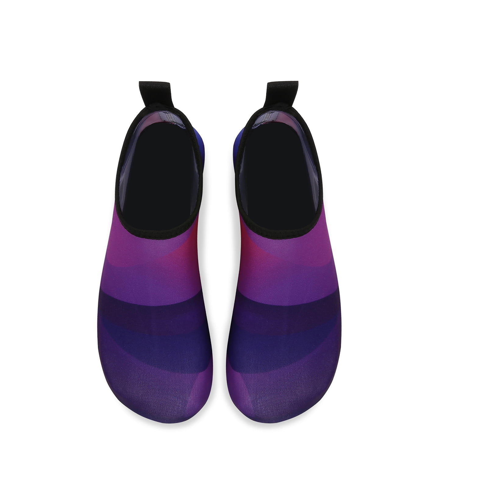 Men and Women a Slip On Barefoot Quick-Dry Beach Aqua Yoga Water Shoes (Layer/Purple, 13-14 Women/10.5-11 Men)