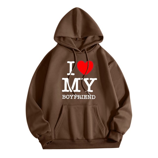 WEAIXIMIUNG Sweat à Demi-Zip pour Femmes Sans Capuche Saint-Valentin Adulte Manches Longues Imprimé Graphique Sweat à Capuche Pull Sweat-Shirts à Cordon
