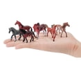 thumbnail image 3 of 2x 6 Pieces Pstic Animals Figures Miniature Party Favors Horses Figurines Models for Gifts Yotijar Miniaturas Animales Figura, 3 of 10