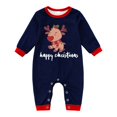 thumbnail image 4 of SUXIAN Matching Family Christmas Pajamas Adult Kids Casual Print Raglan Sleeve Loungewear Long Sleeve Soft Crewneck Comfy Pajama Holiday Baby Kids Pajamas, 4 of 4