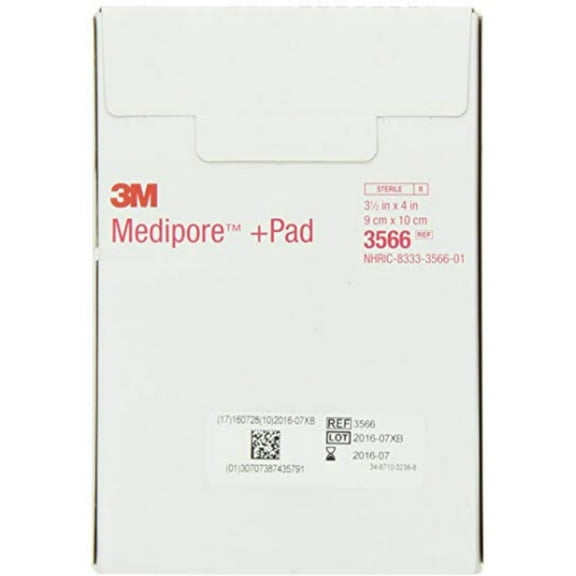 3M Medipore  Pad Soft Cloth Adhesive Wound Dressing, 2 25 Each