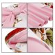 thumbnail image 3 of Vestido estampado acampanado sin mangas con cuello en V y decoración con lazo y cuello colgante sexy para mujer (M), 3 of 13