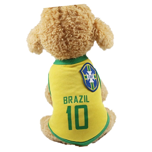 Camiseta de verano para perros, Camiseta de la Copa Mundial para perros Ropa de verano para perros Camiseta de la Copa Mundial para perros Impulsada por el rendimiento