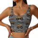 thumbnail image 1 of Fotbe Construction Machines Sujetador Deportivo Largo sin Aros para Mujer con Almohadillas y Soporte Medio, Transpirable y Absorbente, Camiseta Tipo Chaleco o Tank Top-X-Large, 1 of 8