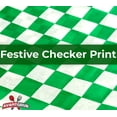 thumbnail image 3 of Avant Grub 12 x 12 inch Extra Large Green and White Food Wax Paper, 300 Sheet per Pack, 3 of 6