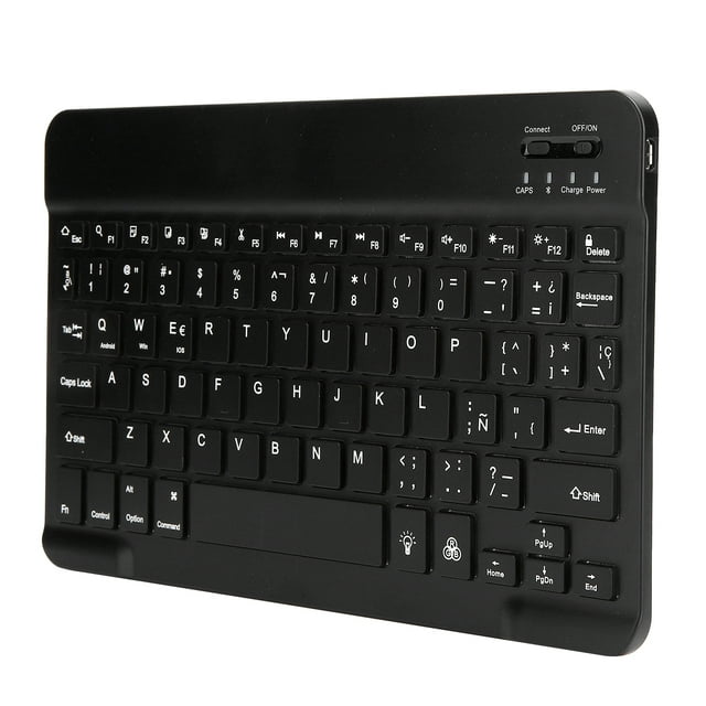 Keyboard, RGB Backlight Portable 10in Fast Typing Non-slip Keyboard Panel Computer Keyboard For Tablets For Smartphones For Laptops Black