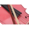 thumbnail image 6 of 4/4 Violin for Beginners, Acoustic Solid Violin Fiddle Starter Kit with Violin Case, Bow, Violin Rosin, Musical Instruments for Kids/Adult, Violin Outfit Set, Thanksgiving Christmas Gift, Pink, W6726, 6 of 11