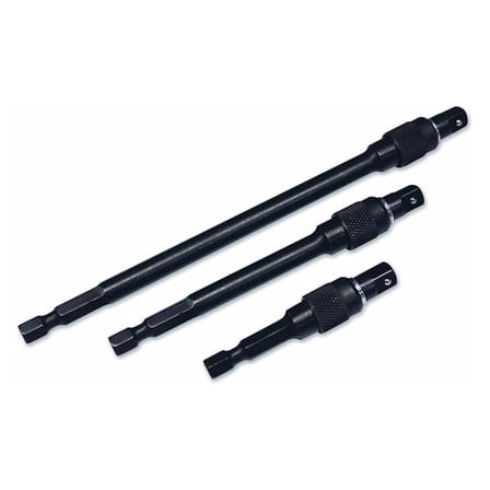 Tools USA 1/4" Drive, 3 Piece, Power Drive Locking Extension Set: 2", 4", 6" | 32160