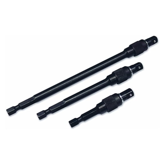 Tools USA 1/4" Drive, 3 Piece, Power Drive Locking Extension Set: 2", 4", 6" | 32160
