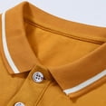 thumbnail image 6 of CYRBOKO Boys Short Sleeve Polos, Casual Loose Cotton Summer Shirts Yellow Size 6-7 T, 6 of 8