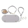 thumbnail image 3 of Base inferior para bolso de crochet, juego de correas para bolso de mano, bolso de hombro, bolso de mano Gris blanco, 3 of 9