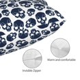 thumbnail image 3 of Kdxio Cotton Pillow Cases 20"x30" Pillowcases,Soft and Breathable Bedroom Pillow Cases-black Skull white-No Pillow Core, 3 of 5