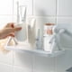 thumbnail image 4 of Tarros de boticario, dispensador decorativo con diseño elegante para almacenamiento en el baño, recipiente organizador de plástico transparente para hisopos de algodón y más, diseño de doble capa, 4 of 5