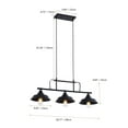 thumbnail image 2 of Aiwen 3 Lights Modern Pendant Light Vintage Metal Dome Shade Hanging Ceiling Lamp, 2 of 7