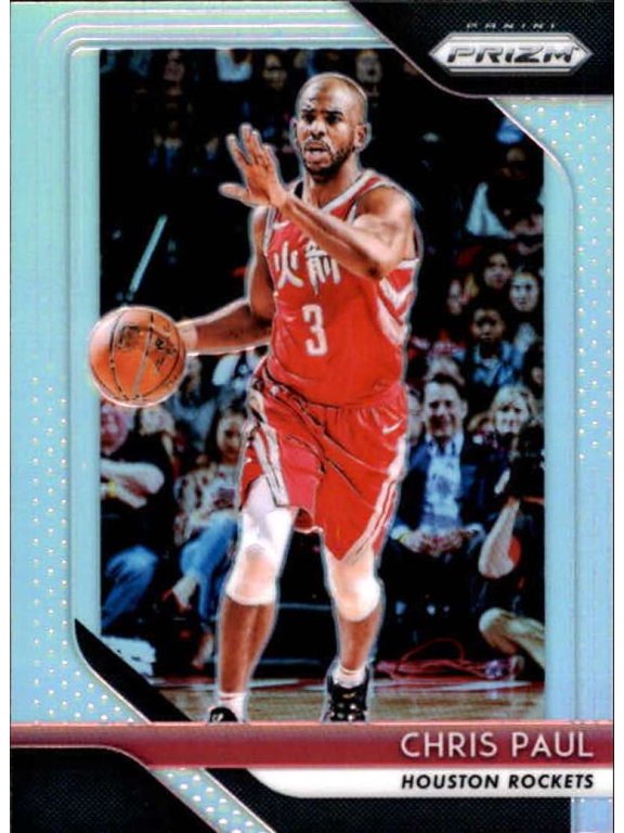 Collectible 2018-19 Panini Prizm Prizms Silver #24 Chris Paul Houston Rockets NBA Basketball Trading Card