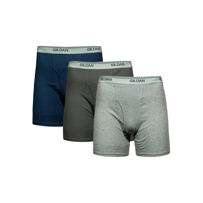 Gildan Men's Boxer Briefs, 3-Pack - Walmart.com
