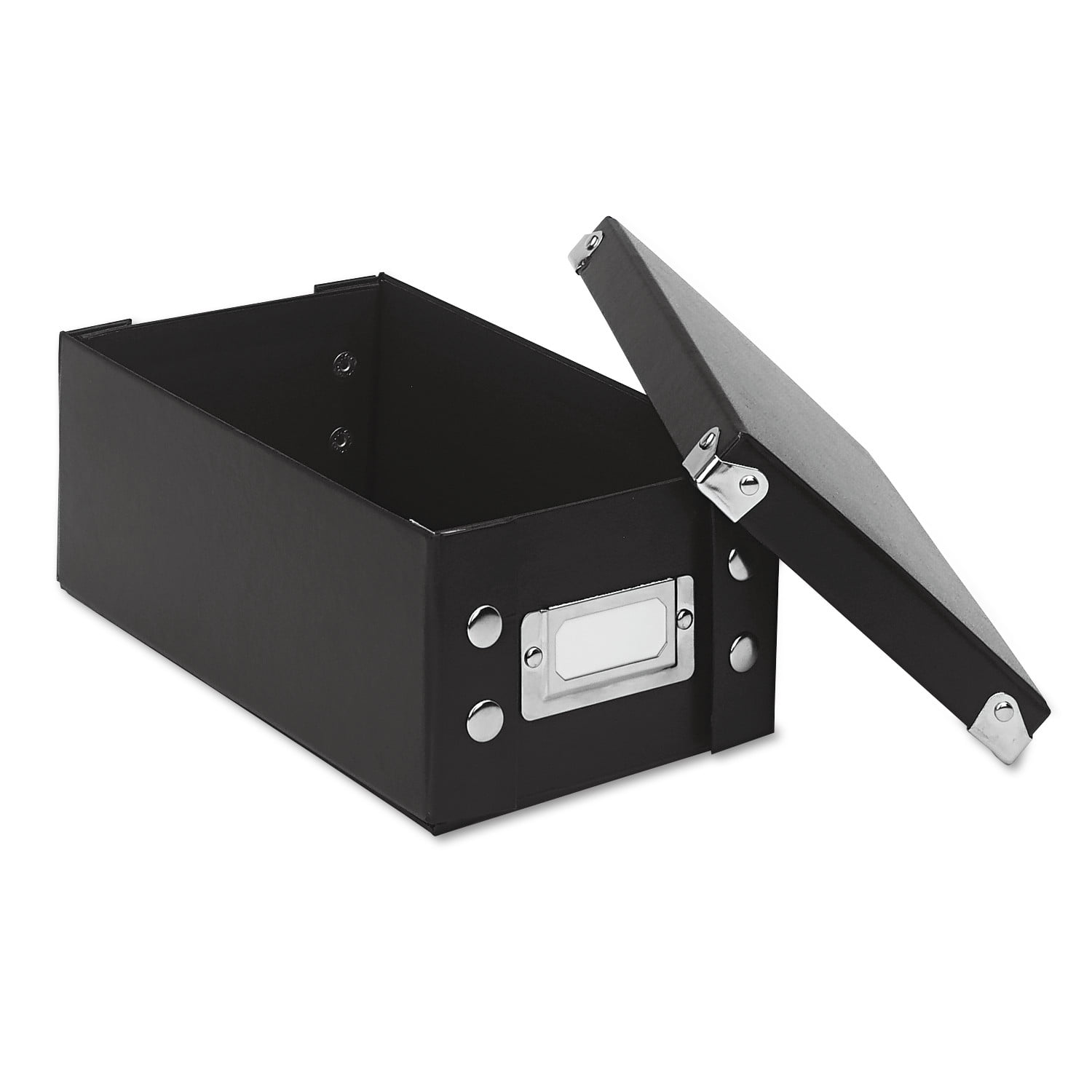 IdeaStream : Snap N Store Collapsible Index Card File Box Holds 1100 3 x 5 Cards 1 Black -:- Sold as 2 Packs of Total of 2 Each //
