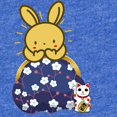 thumbnail image 2 of CafePress - Japanese Style Rabbit With Purse - Cute Infant Baby Football Bodysuit, 2 of 3