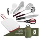 thumbnail image 2 of Juego de accesorios de viaje, organizador de utensilios de cocina, utensilios de cocina para acampar, 8 Uds., 2 of 4