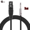 thumbnail image 2 of Cable de micrófono gigante conector XLR a TS de 1/4 pulgadas, 2 of 8