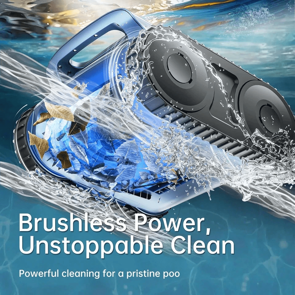 Lodoba Robotic Pool Vacuum Cleaner, Cordless, Brushless, For Inground Pools, 2.5L Filter Basket (SAT25)