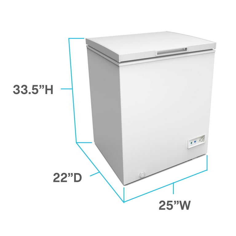 Avanti 5.0 Cubic Deep Garage Ready Chest Freezer, White