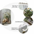 thumbnail image 5 of Small Stall Shower Curtain 48x72 Inch Narrow Half Size Spring Floral Bath Curtains Bathroom Decor Summer Flower Pastoral Watercolor Bee Waterproof Fabric Shower Curtain Set with Hooks 48 Inch, 5 of 6