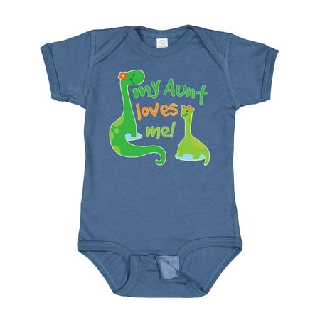 

Inktastic My Aunt Loves Me Nephew Gift Baby Boy Bodysuit
