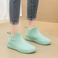 thumbnail image 5 of hoksml Women's Waterproof Ankle Rain Boots, Slip-On Rubber Shoes for Outdoor and Daily Wear, 5 of 9