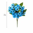thumbnail image 3 of Blue Daisy Flowers Artificial with Green Leaves, Fake Flowers for Home Decor Living Room, Farmhouse Table Centerpiece Decor 1 Pack, 3 of 4