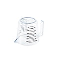 thumbnail image 3 of Naiovety Juego de 3 tazas medidoras de plástico transparente para el hogar, cocina, hornear, harina, azúcar, jarras de agua con básculas Herramientas y accesorios para hornear, 3 of 6