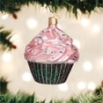 thumbnail image 2 of Old World Christmas Ornaments Pink Chocolate Cupcake Glass Blown Ornaments for Christmas Tree, 2 of 3