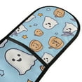thumbnail image 4 of Yayeee Double Oven Mitt Kitchen Heat Resistant Baking 35" x7" Quilted Glove, Blue Halloween Ghosts, 4 of 6