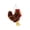 A001Brown, variant on Plush Chicken Keychain, Cute Stuffed Cock Pendant, White Fluffy Farm Animal Key Chain Charm, 1 Pack Soft Cuddly Toy Accessory for Backpack Bag Purse Handbag Decor Gift for Kids Adults Fans