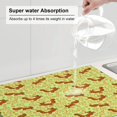 thumbnail image 5 of Honeii Floral Squirrel print Super Absorbent Coffee Bar Mat Hide Stain Coffee Maker Mat for Countertops Coffee Pot Dish Drying Mat for Kitchen Counter, 5 of 7