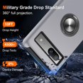 thumbnail image 2 of for Google Pixel 8 Case, Slim Fit Case for Pixel 8 with Ring Holder Kickstand [Military Grade Drop Tested] [TPU+PC] Dual Layer Shockproof Protective Phone Case for Google Pixel 8, Silver, 2 of 14