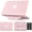 Pink, variant on Case for MacBook Pro 13 inch Case M2 2025 2024 2023 2022-2016 A2338 M1 A2251 A2289 A2159 A1989 A1708 PU Leather Hard Shell Case with Foldable Kickstand & Keyboard Covers & Logo Cutout