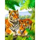 thumbnail image 3 of Cuadros Decorativos Cuadros Decorativos 5D bricolaje taladro redondo completo diamante pintura tigre Likrtyny embutido en tela, 3 of 9