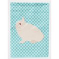 thumbnail image 1 of Carolines Treasures BB8138CHF Hermelin Rabbit Blue Check Canvas House Flag, 1 of 4