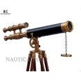 thumbnail image 2 of NauticalMart Floor Standing Brass Telescope Griffith Astro Antique Brass with Lether 50" - Decorative, 2 of 2