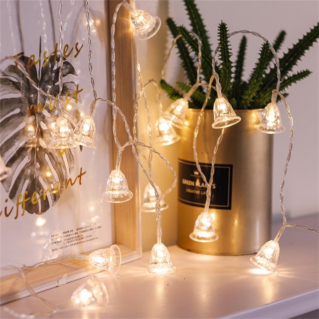 Led Wind Chime String Luces de Navidad Luces de cadena intermitentes Decoraciones de ventanas Wmkox8yii fhajkh3251