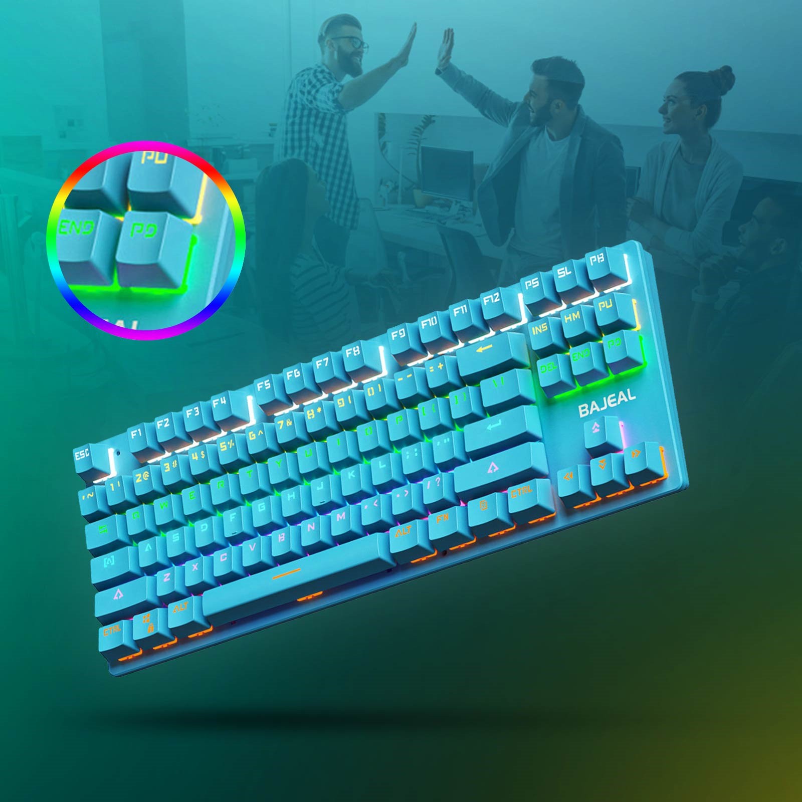 Buy LBECLEY Stick Keyboard Remote for Pc Gaming Keyboard Backlit