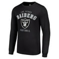 thumbnail image 2 of Men's Starter Black Las Vegas Raiders Long Sleeve T-Shirt, 2 of 3