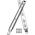 thumbnail image 1 of Kinlink 1 Pair 16 Inch Drawer Slides, 3- Fold Full Extension Center Mount Drawer Glides, Ball Bearing Side Mount Drawer Rails for Kitchen Dresser, 1 of 5
