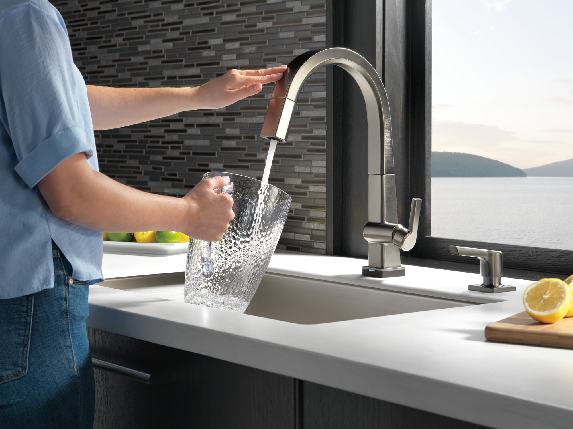 Delta Pivotal Soap / Lotion Dispenser, Chrome