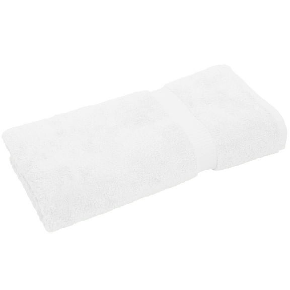 Luxury Hotel & Spa Quality, Quick Dry 100% Turkish Cotton 700 GSM, Eco Friendly Towel, for Bathroom Oversize Dobby Border Bath Towels 35 X 70 (Bath Sheet Single Towel Set of 1, White )