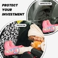 thumbnail image 4 of Xecao Seamless Pattern Cute Panda Pattern Car Seat Back Protector 2 Pack Large Capacity Pocket, Kick Mats Back Seat Protector, 4 of 8