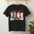 thumbnail image 2 of Cat Christmas Light Santa Hat Xmas Decorations Meowy Catmas – T-Shirt, Hoodie & Sweatshirt – Holiday Cat Lovers – Festive, 2 of 6